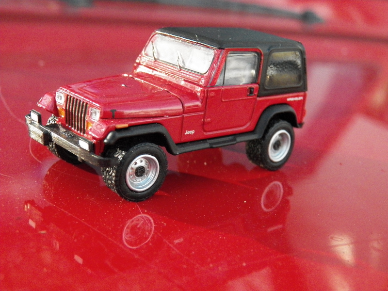 Illustration for article titled LaLD Car Week 'lil Red YJ - Greenlight Jeep Wrangler 1:64